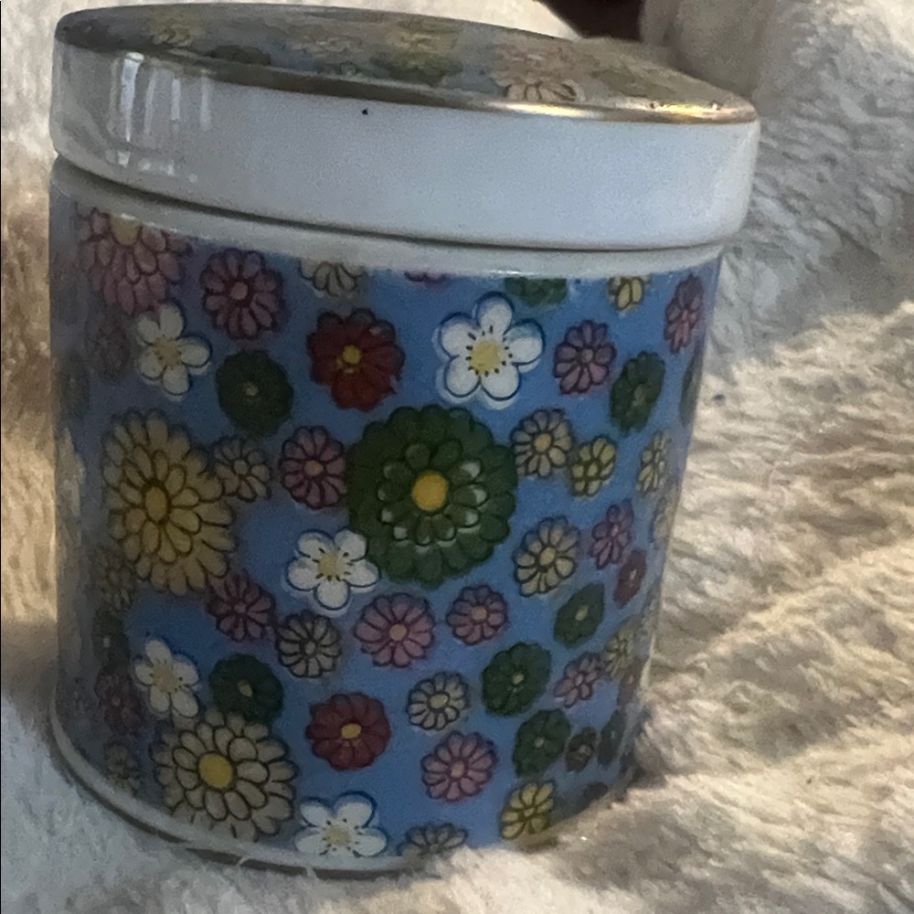 Floral Ceramic Jar with Lid